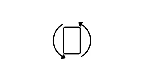 Rotate icon animation. Rotate animation. Rotate. Stock Footage 313679587