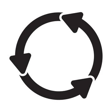 Rotate icon vector for graphic design, logo, website, social media, mobile ap 스톡 일러스트