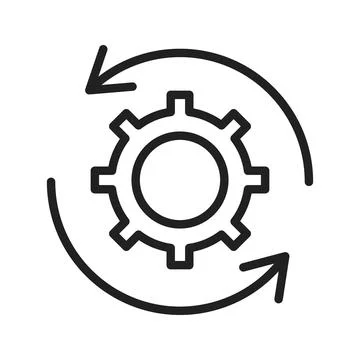 Rotate icon vector image. Stock Illustration