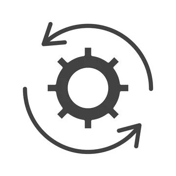 Rotate icon vector image. Stock Illustration