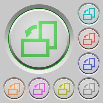 Rotate left push buttons Illustrazione stock