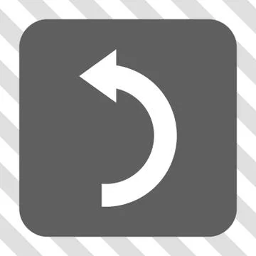 Rotate Left Rounded Square Button Stockillustratie