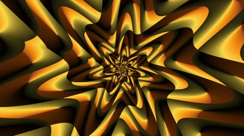 Rotate Morphing Flower Orange - LoopNeo VJ Loops HD 1920X1080 库存影片 39973779