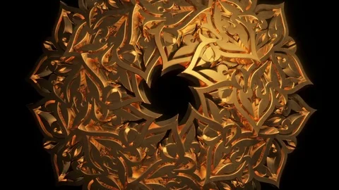 Rotate Ornament Stock Footage 75874877