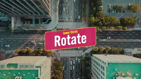 Rotate Overlap Lower Thirds 스톡 After Effects