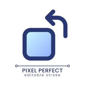 Rotate pixel perfect gradient fill ui icon 스톡 일러스트