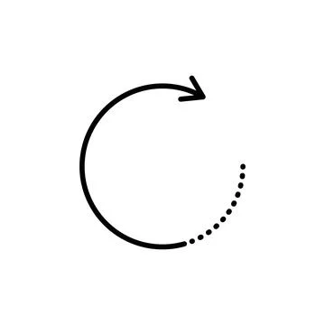Rotate Right Icon Perfect for Editing and Adjustments Stock Illustration