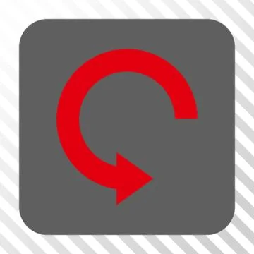 Rotate Right Rounded Square Button 스톡 일러스트