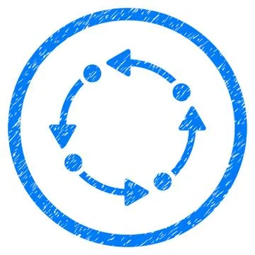 Rotate Rounded Grainy Icon Stock Illustration