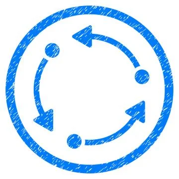 Rotate Rounded Grainy Icon Illustrazione stock