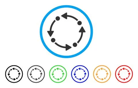 Rotate Rounded Icon Illustrazione stock