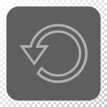 Rotate Rounded Square Button Illustrazione stock