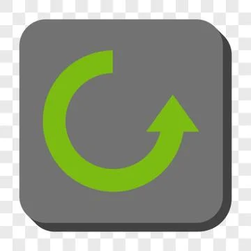 Rotate Up Rounded Square Button Stock Illustration