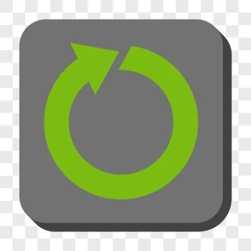 Rotate Rounded Square Button Illustrazione stock