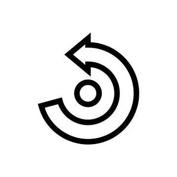 Rotate Selection 90 Degrees Icon Stock Illustration