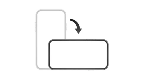 Rotate smartphone isolated icon. Device rotation symbol. Turn your device Stock-Footage 148444924