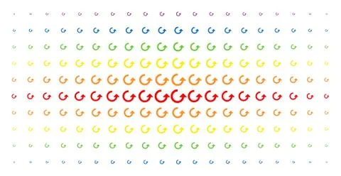 Rotate Spectrum Halftone Pattern Stock Illustration