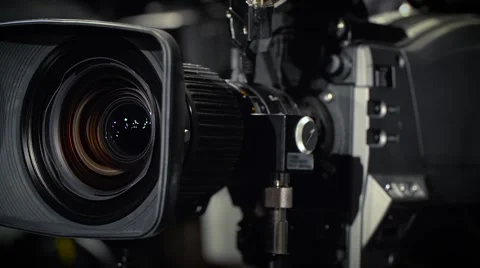 Rotate of a Television Camera Stock Footage 58139929