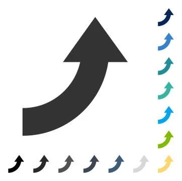 Rotate Up Vector Icon Stock Illustration