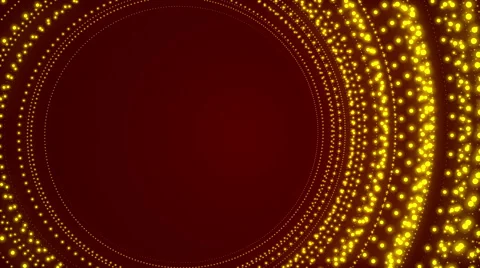 Rotate yellow light, abstract loop motion background Stock Footage 42811617