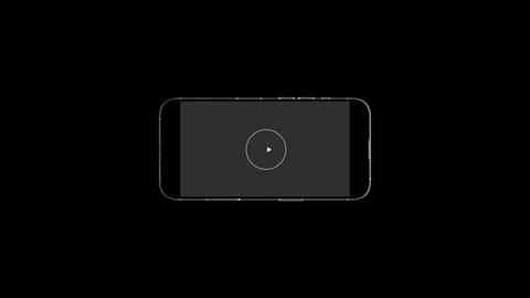 Rotate Your Phone Animation Intro Video on the Black Background Stock Footage 247031553