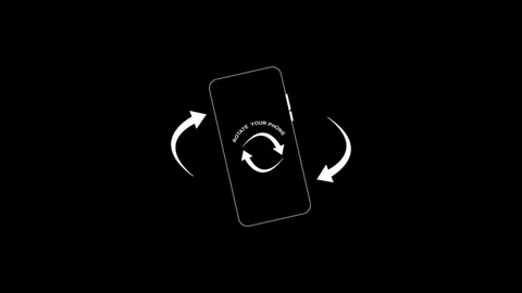 Rotate your phone animation, for mobile ... | Stock Video | Pond5