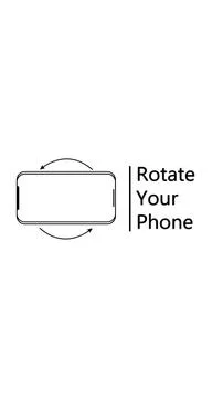 Rotate Your Phone with Text Instruction black イラスト素材