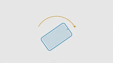 Rotate Your Phone UI Icon Animation Motion Graphic Alpha Channel 4K Light 스톡 동영상 340182920