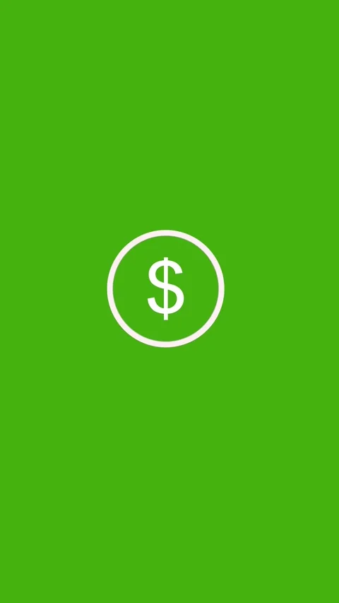 Rotated 3D dollar animation isolated green. vertical footage financial graphic o Stock Footage 338366064