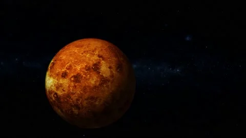 Rotated 3d Venus surface planet view Stock Footage 221907630