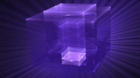 Rotated blue cube seamless looping bg d2466B L Stock Footage 645877