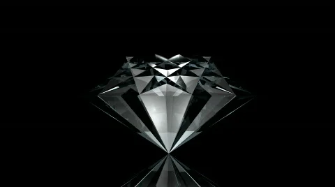 Rotated diamond brilliant, loop Stock Footage 310322