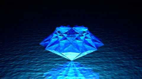 Rotated diamond brilliant, loop Stock Footage 310580