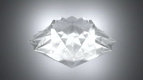 Rotated diamond brilliant, loop Stock Footage 311783