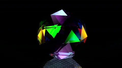 Rotated diamond brilliant, loop Stock Footage 645943