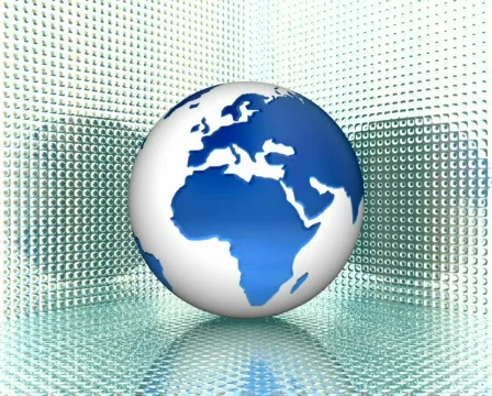 Rotated earth with colorful texture, loop Stock Footage 313228