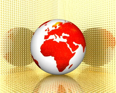 Rotated earth with colorful texture, loop 動画素材 313229