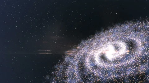 Rotated galaxy Stock Footage 41891607