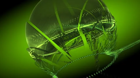 Rotated green sphere seamless looping bg d2796C L Stock Footage 2974550