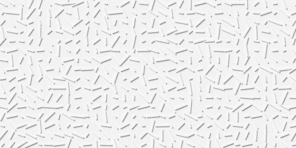Rotated offset short lines or rectangle cubes geometrical white background .. Stock Illustration