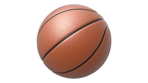 Rotated red basketball, seamlessly loopable with alpha mask 動画素材 63754990