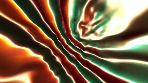 Rotated space nebula VJ seamless loop background red with green colors0001-0 Stock Footage 339456117