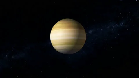 Rotated viewing 3d saturn realistic planet Stock Footage 221908555