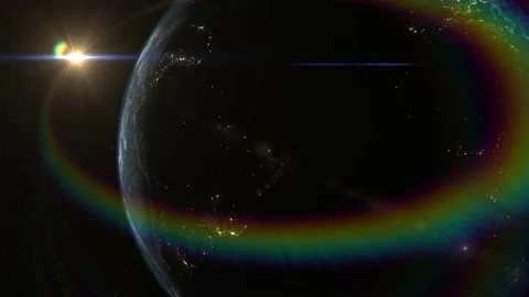 Rotatiing planet earth from space Stock Footage 239223840