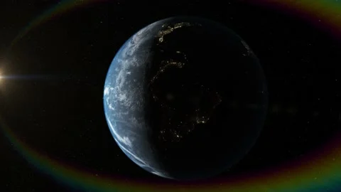 Rotatiing planet earth from space Stock Footage 239224023