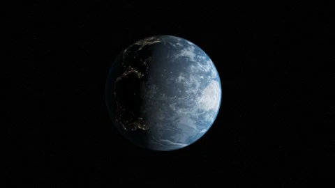 Rotatiing planet earth from space Stock Footage 239226841