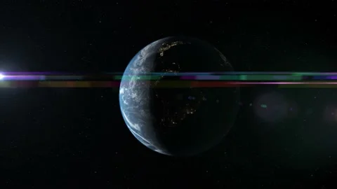 Rotatiing planet earth from space Stock Footage 239227551