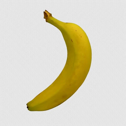 Rotating 3D  Banana- Seamless Endless Loop in 4K Stock Footage 304238652