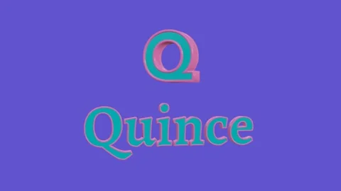 Rotating 3D characters Q and Quince, teal and pink against a dark lavender .. Stock Footage 318604887