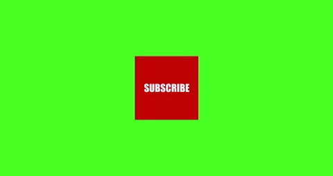 Rotating 3D cube, subscribe to a channel with like buttons, 4K animation on gree Stock Footage 250779481